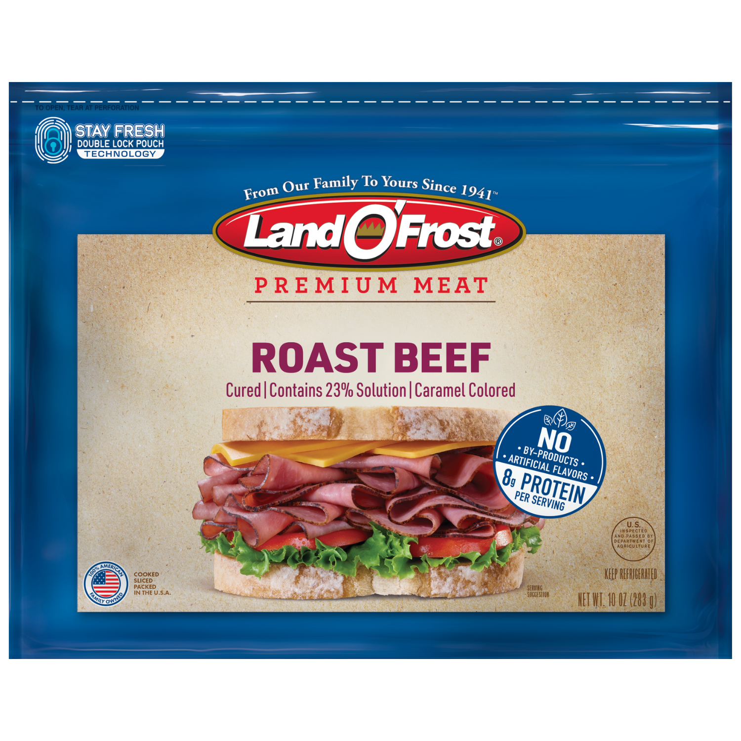 slide 1 of 6, Land O Frost Premium Roast Beef, 10 oz