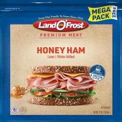 Land O' Frost Premium Lunch Meat Mega Pack Honey Ham 22 oz