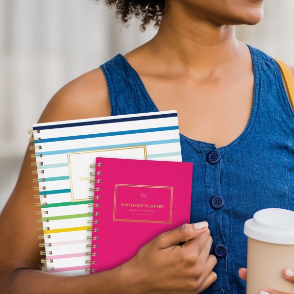 slide 7 of 8, 2024-2025 At-A-Glance Simplified By Emily Ley Weekly/Monthly Academic Planner, 5-1/2"" X 8-1/2"", Pink, July 2024 To June 2025, El27-200A, 1 ct