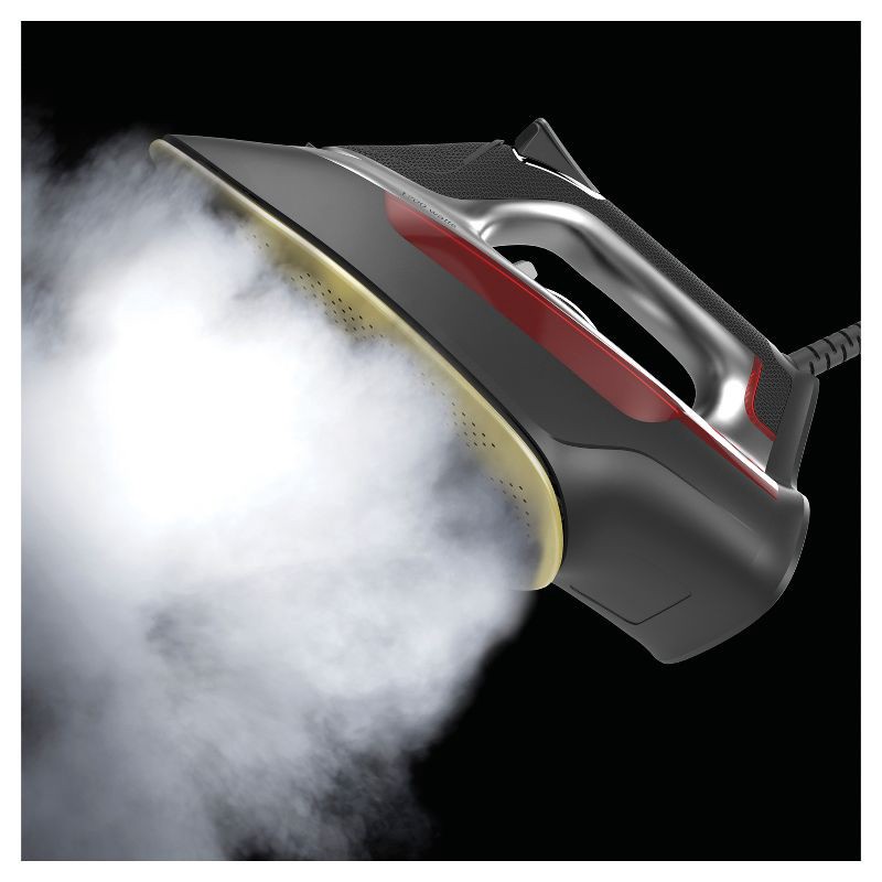 slide 5 of 7, CHI Steam Iron - Gray: 1700W Ceramic Titanium Soleplate, Automatic Shut-Off, Pivoting Cord, Steam Burst, 2-Year Warranty, 1 ct