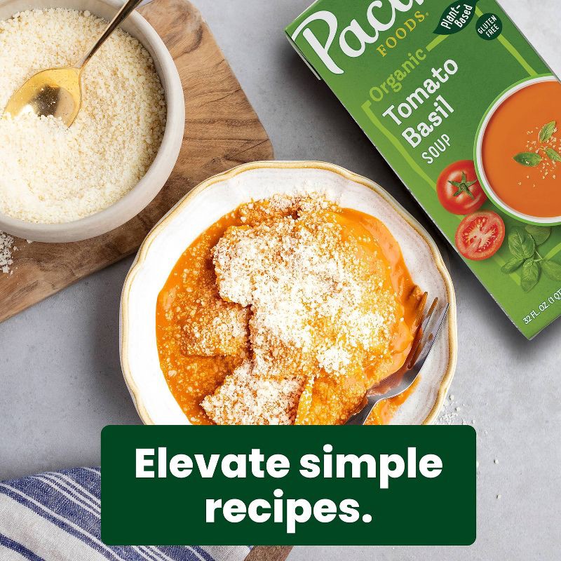 slide 7 of 12, Pacific Foods Plant Based Organic Gluten Free Vegan Tomato Basil Soup - 32 fl oz, 32 fl oz