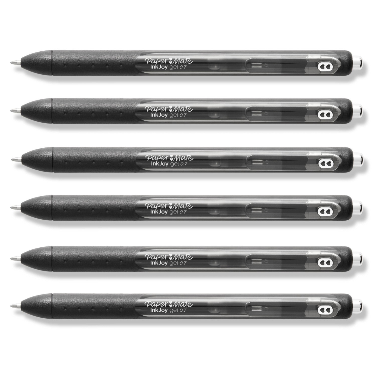 slide 4 of 5, Paper Mate Ink Joy 6pk Gel Pens 0.7mm Medium Tip Black, 6 ct