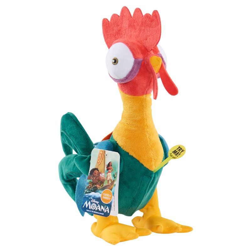 slide 2 of 3, Disney Moana Clucking Hei Hei Plush: Character Toy from Moana, Polyester Fabric, 1 ct