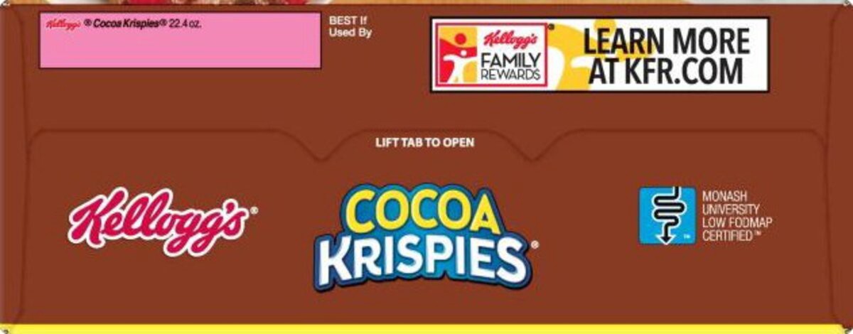 slide 11 of 12, Cocoa Krispies Breakfast Cereal, Kids Cereal, Family Breakfast, Family Size, Original, 22.4oz Box, 1 Box, 22.4 oz