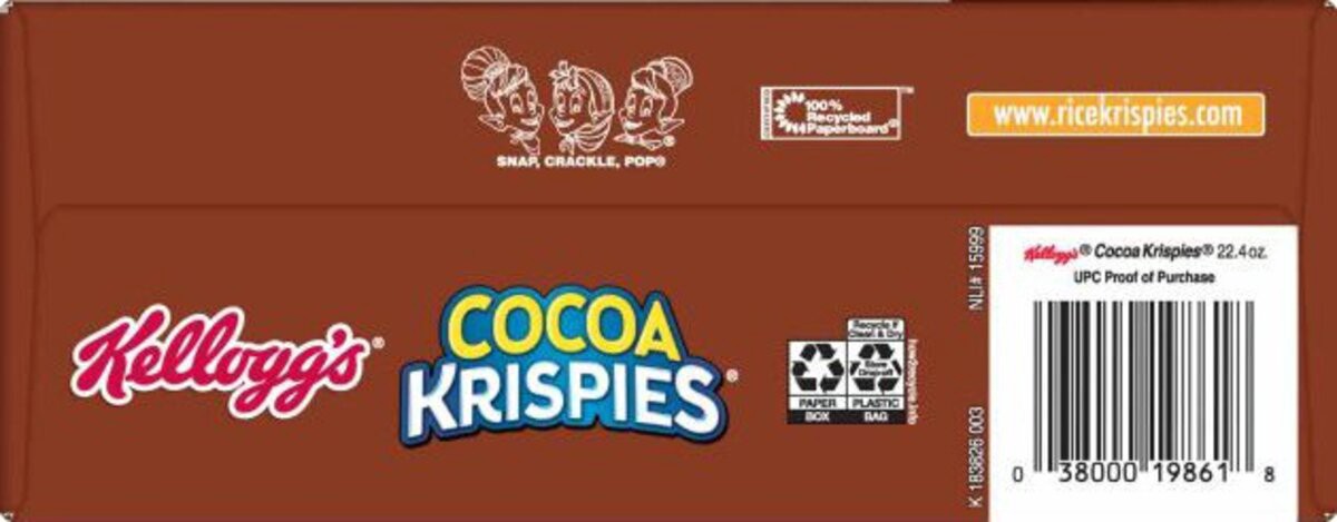 slide 9 of 12, Cocoa Krispies Breakfast Cereal, Kids Cereal, Family Breakfast, Family Size, Original, 22.4oz Box, 1 Box, 22.4 oz