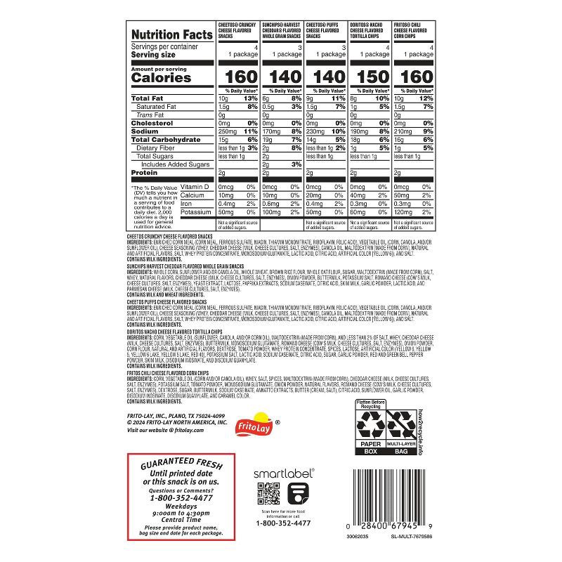 slide 7 of 14, Frito-Lay Variety Pack Cheesy Mix - 18ct, 18 ct