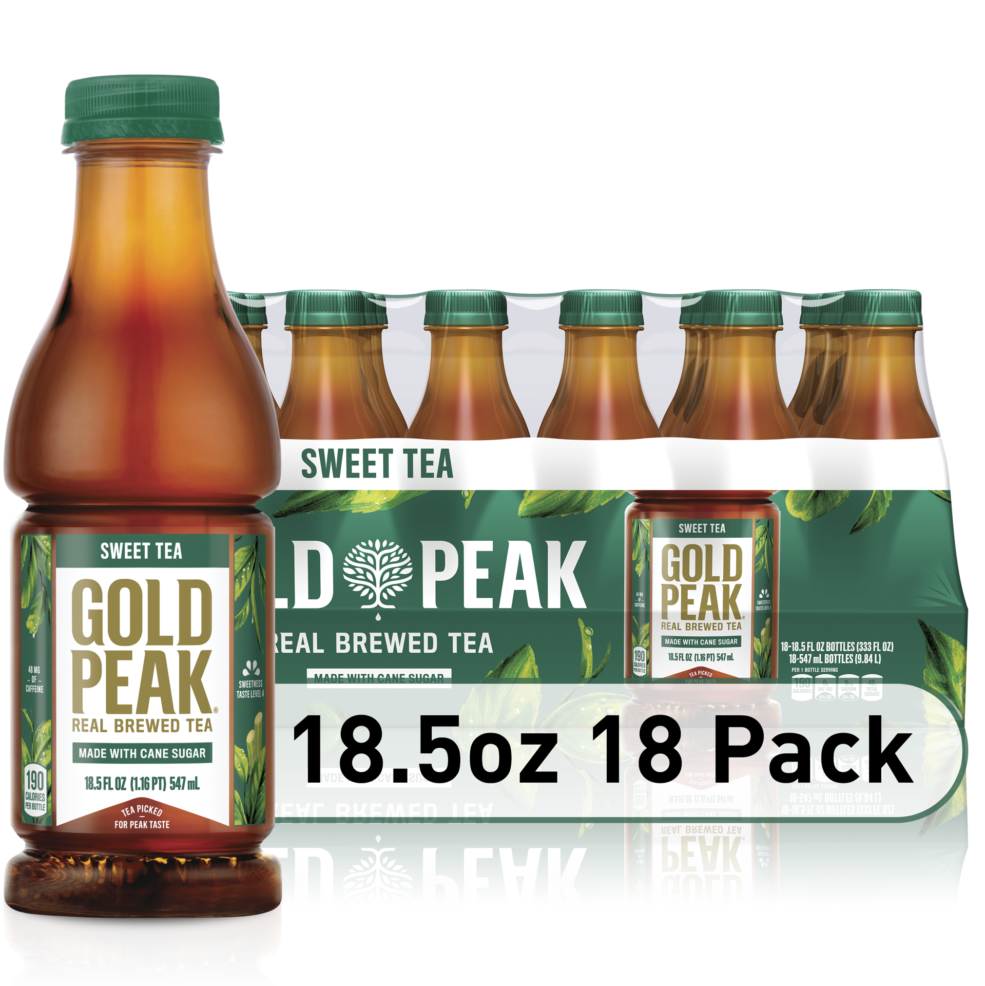 slide 1 of 5, Gold Peak Sweet Tea 18 ea, 