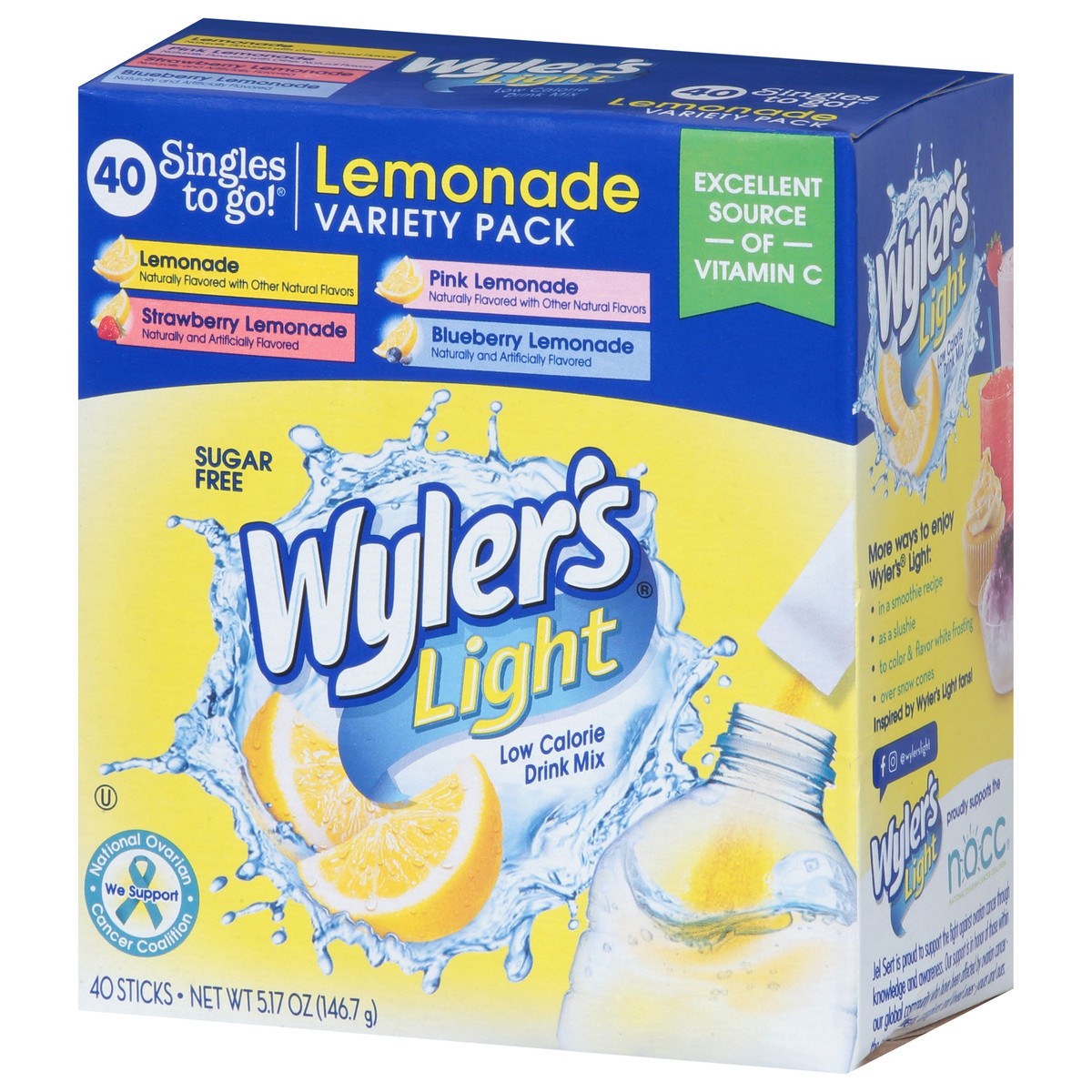 slide 8 of 9, Wyler's Light Low Calorie Assorted Drink Mix Variety Pack - 40 ct, 40 ct