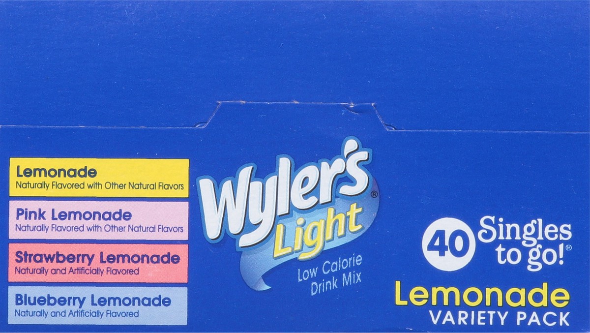 slide 5 of 9, Wyler's Light Low Calorie Assorted Drink Mix Variety Pack - 40 ct, 40 ct