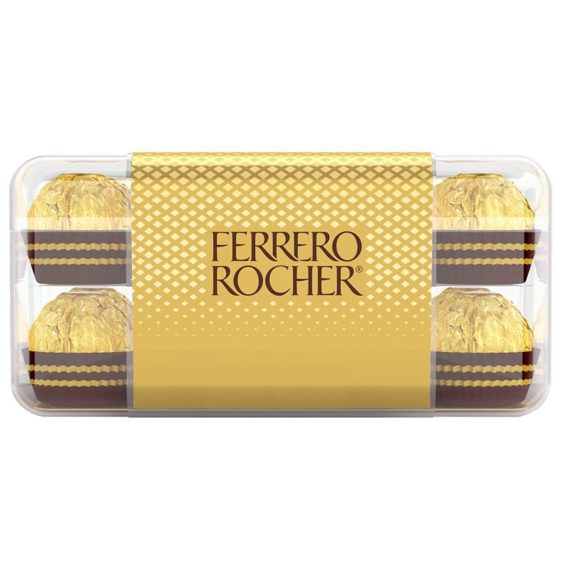 slide 2 of 7, Ferrero Rocher Fine Hazelnut Chocolate Candy - 7oz/16ct, 7 oz, 16 ct