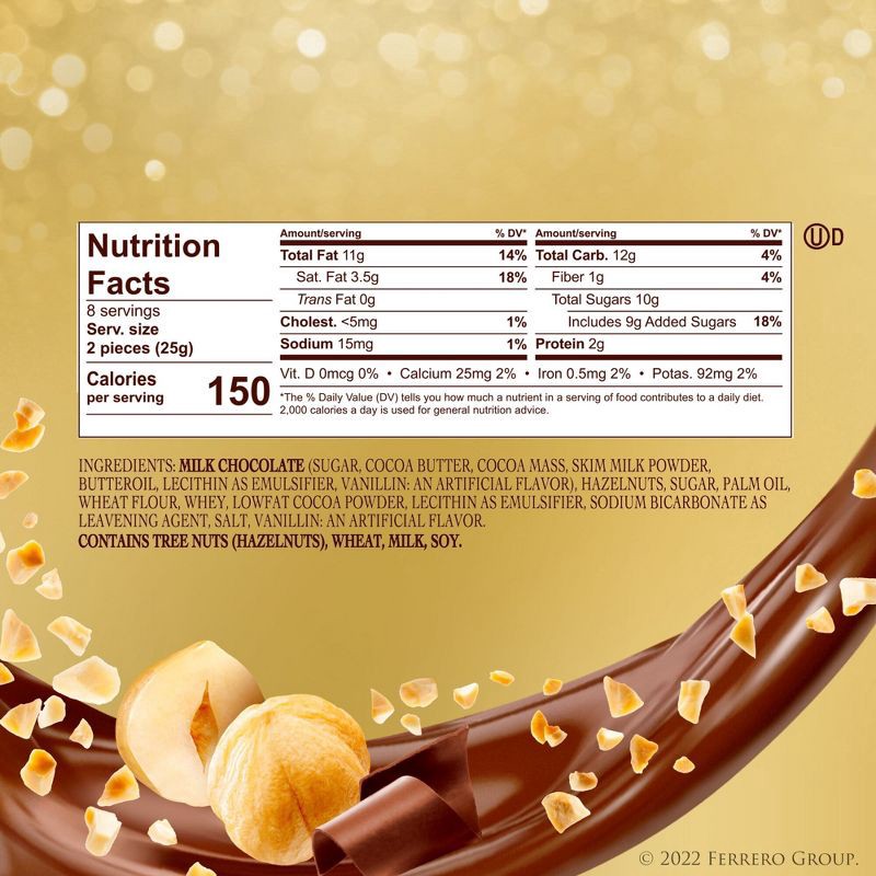 slide 6 of 7, Ferrero Rocher Fine Hazelnut Chocolate Candy - 7oz/16ct, 7 oz, 16 ct