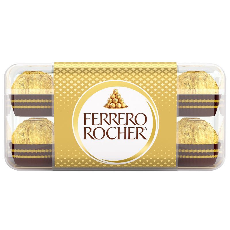 slide 1 of 7, Ferrero Rocher Fine Hazelnut Chocolate Candy - 7oz/16ct, 7 oz, 16 ct