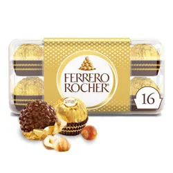 Ferrero Rocher Fine Hazelnut Chocolate Candy - 7oz/16ct