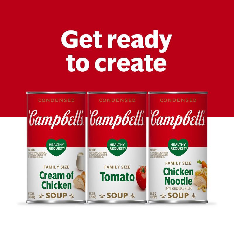 slide 8 of 11, Campbell's Condensed Family Size Healthy Request Chicken Noodle Soup - 22.4oz, 22.4 oz