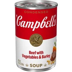 Campbell's Condensed Beef With Vegetables and Barley Soup 10.5oz