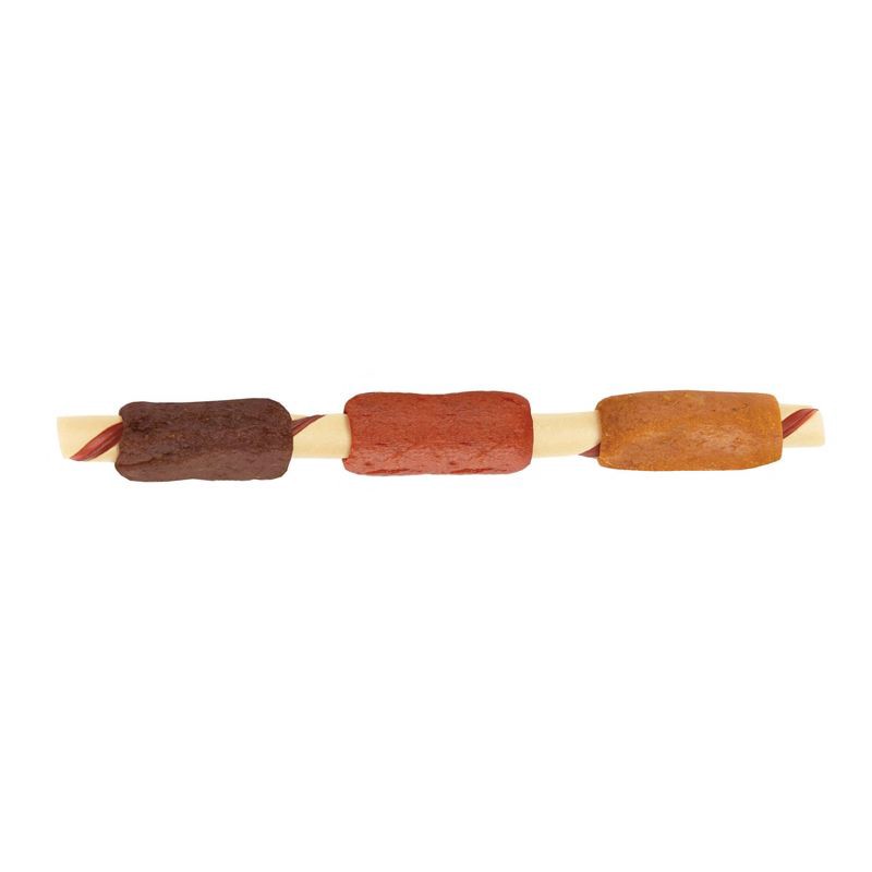 slide 3 of 7, DreamBone Rawhide Free Dream Kabobz with Real Chicken,Beef and Pork Dog Treats - 18ct, 18 ct