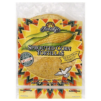 slide 1 of 1, Food for Life Organic Sprouted Corn Tortillas, 12 ct; 10 oz