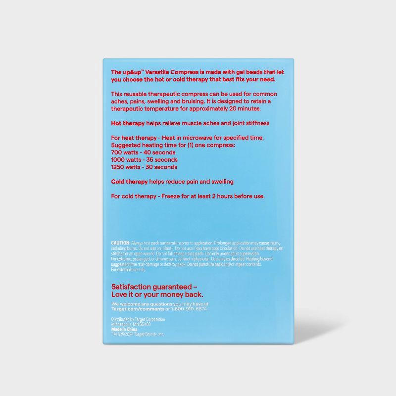 slide 3 of 3, Hot+Cold Gel Bead Compress - up&up™, 1 ct