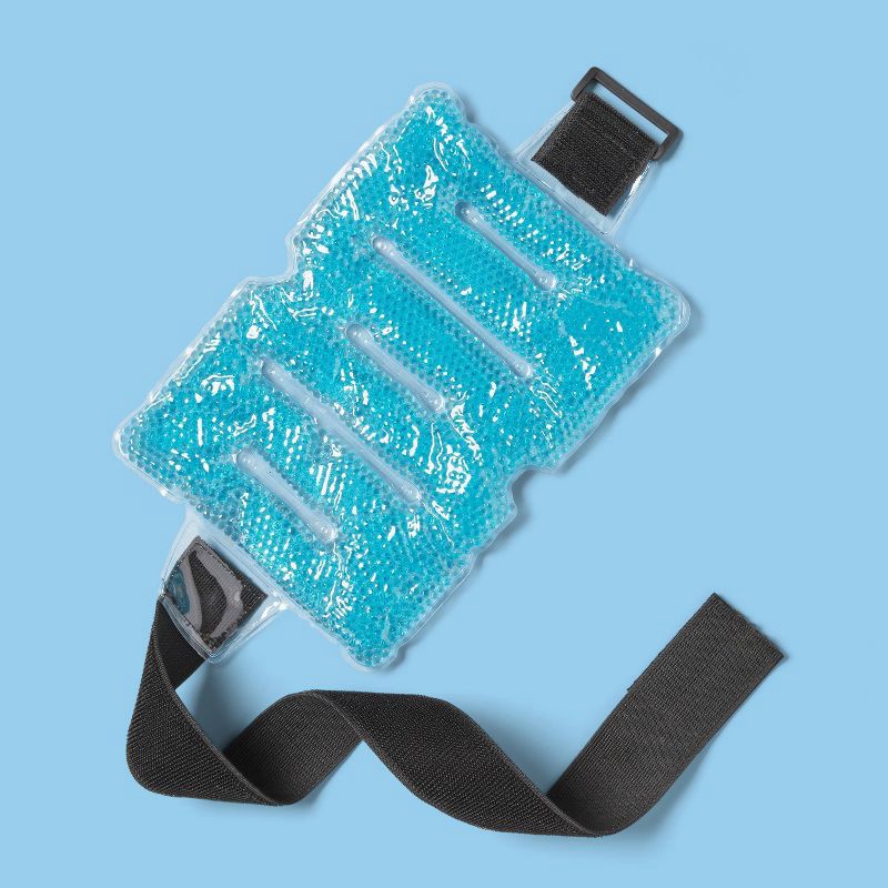 slide 2 of 3, Hot+Cold Gel Bead Back Wrap with Strap - up&up™, 1 ct