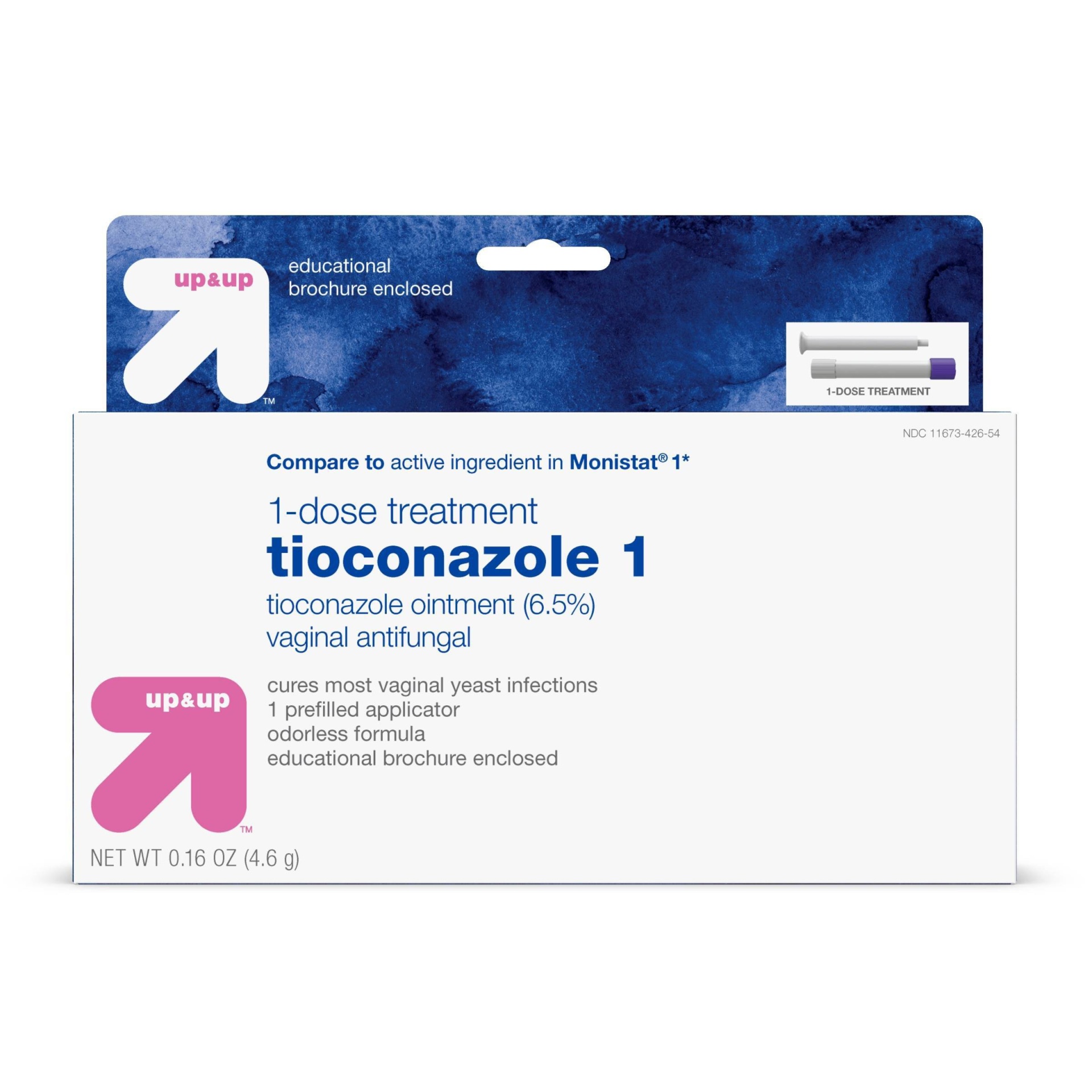 slide 1 of 4, Ticonazole Anti-fungal Cream - 1 day Treatment - up & up, .16 oz