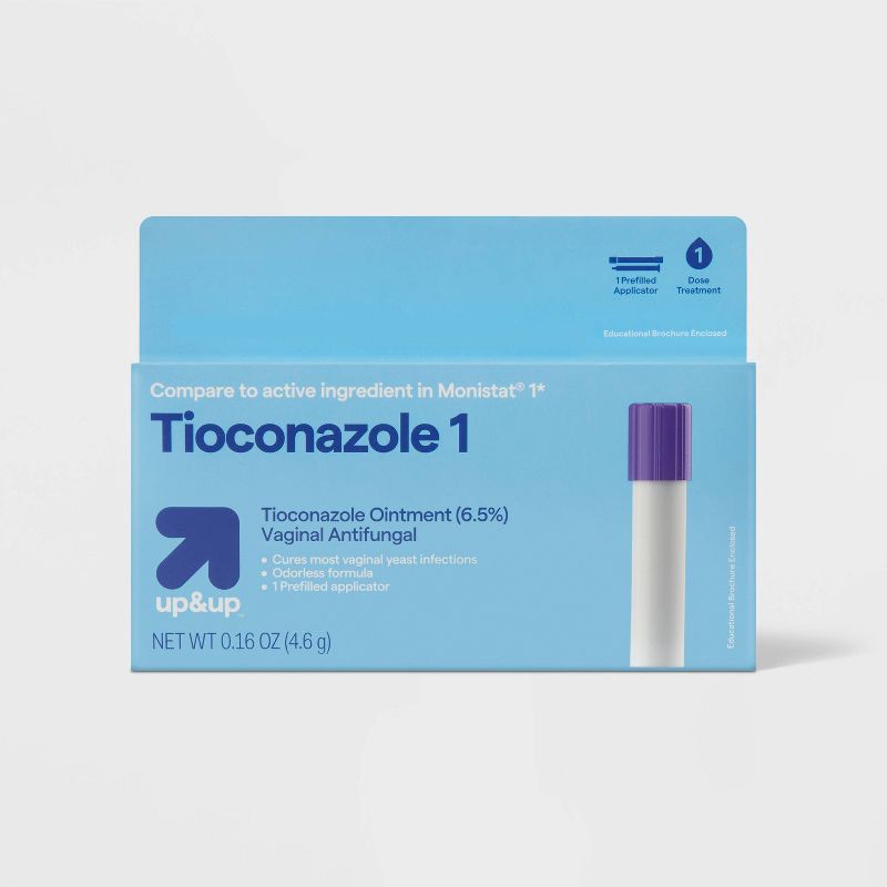 slide 1 of 4, Tioconazole Anti-fungal Cream - 1 Day Treatment - 0.16oz - up&up™, 0.16 oz