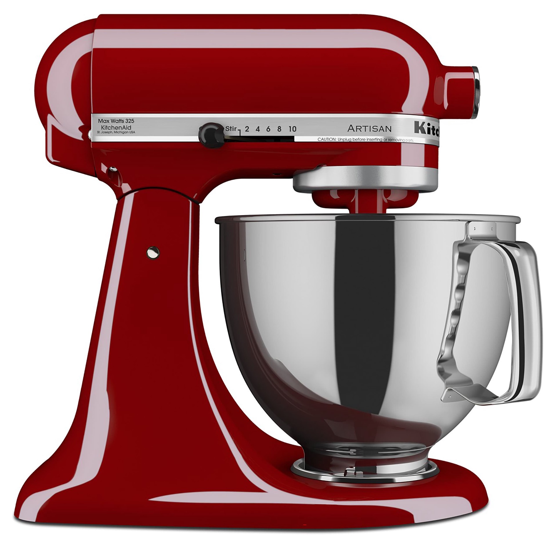 slide 1 of 6, KitchenAid Artisan Empire Red 5-Quart Tilt-head Stand Mixer, 1 ct