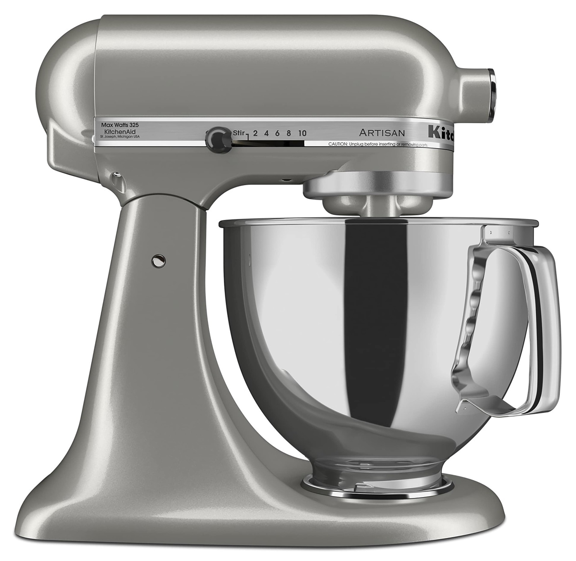 slide 1 of 6, KitchenAid Artisan Contour Silver 5-Quart Tilt-head Stand Mixer, 1 ct