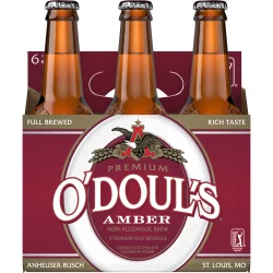 O'Doul's Premium Amber Non-Alcoholic Beer, 0.5% ABV