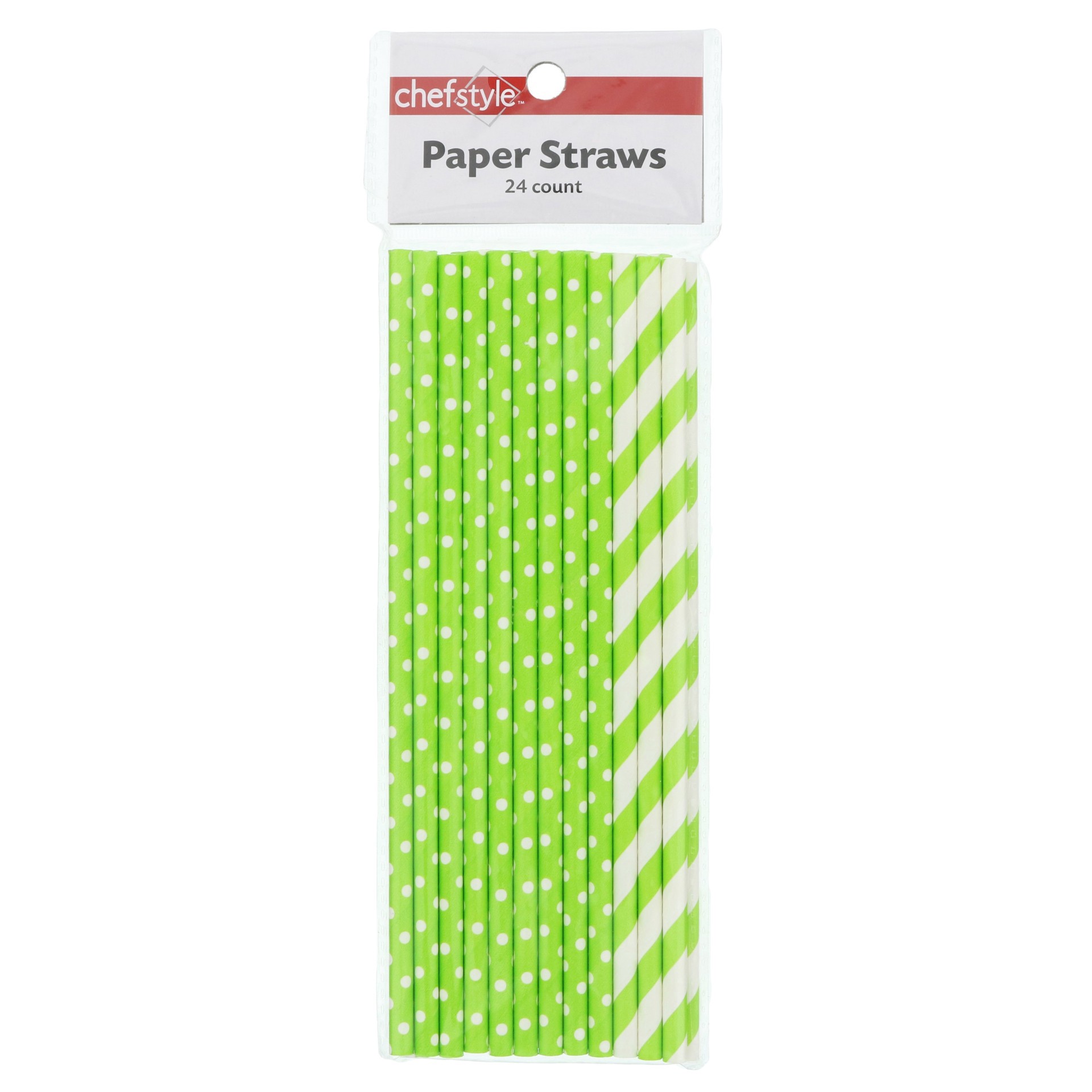 slide 1 of 1, chefstyle Paper Straws, 24 ct