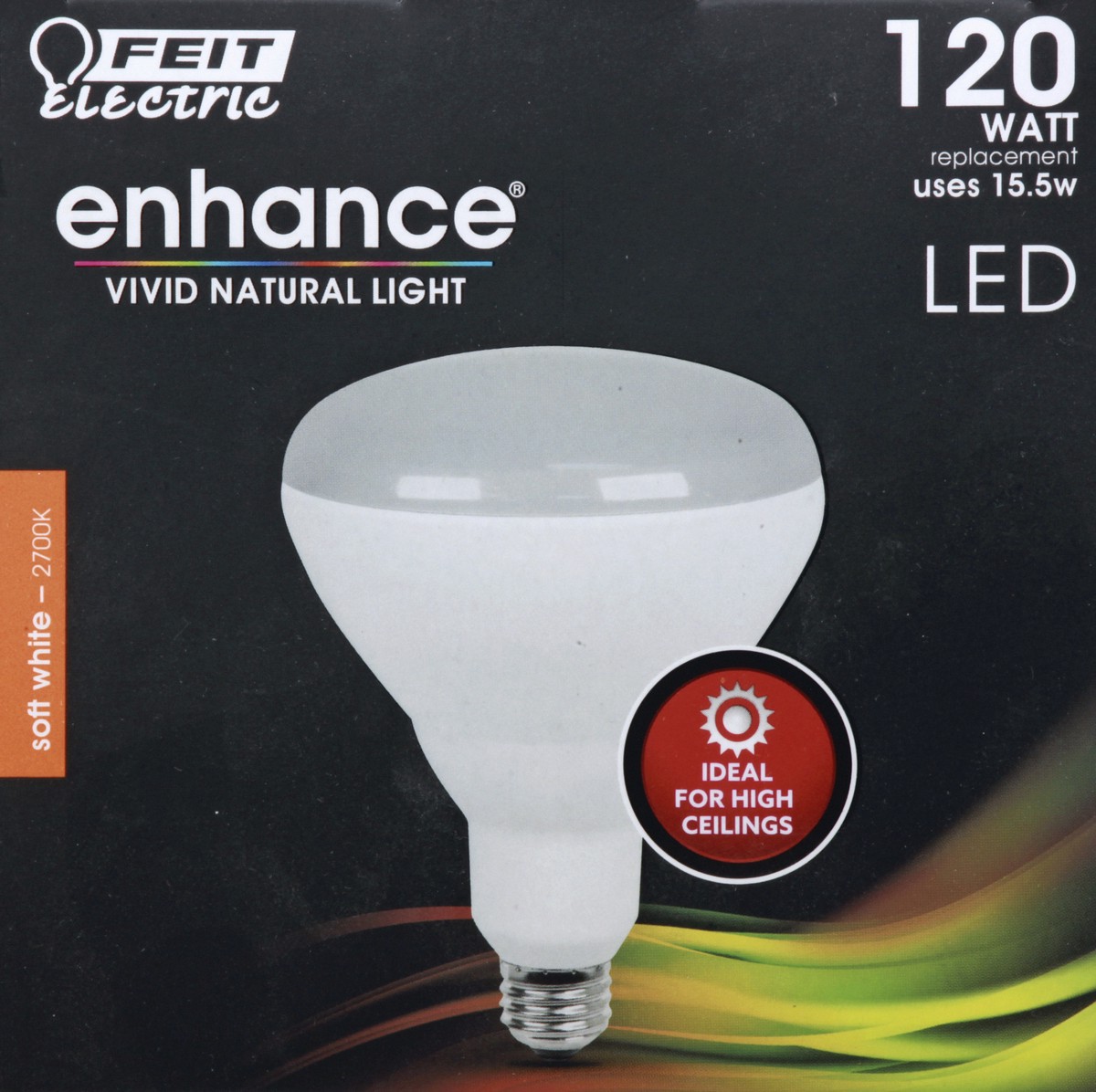 slide 4 of 8, Feit Electric Enhance Vivid Natural Light BR40 120-Watt LED Flood Bulb, 1 ct