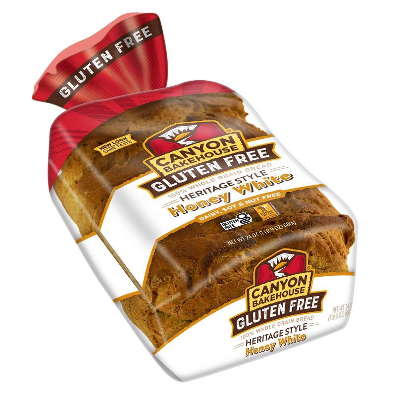 slide 5 of 8, Canyon Bakehouse Gluten Free Heritage Honey White Bread - 24oz, 24 oz