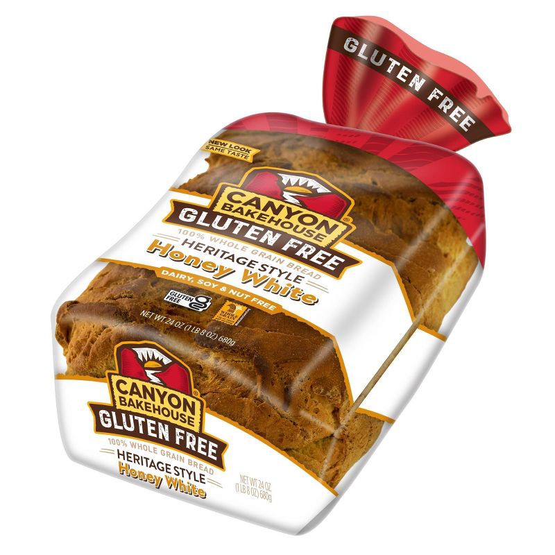 slide 6 of 8, Canyon Bakehouse Gluten Free Heritage Honey White Bread - 24oz, 24 oz