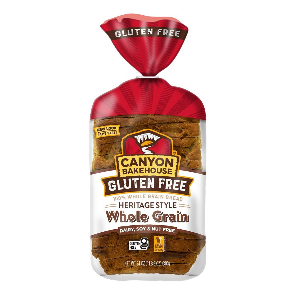 slide 4 of 8, Canyon Bakehouse Gluten Free Heritage Whole Grain Bread - 24oz, 24 oz