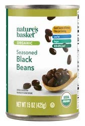 Nature's Basket Organic Seasoned Black Beans