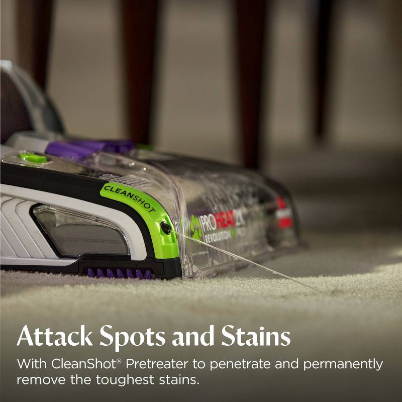 slide 3 of 9, BISSELL ProHeat 2X Revolution Pet Pro Plus Carpet Cleaner 1986 11" Cleaning Path Purple, 1 ct