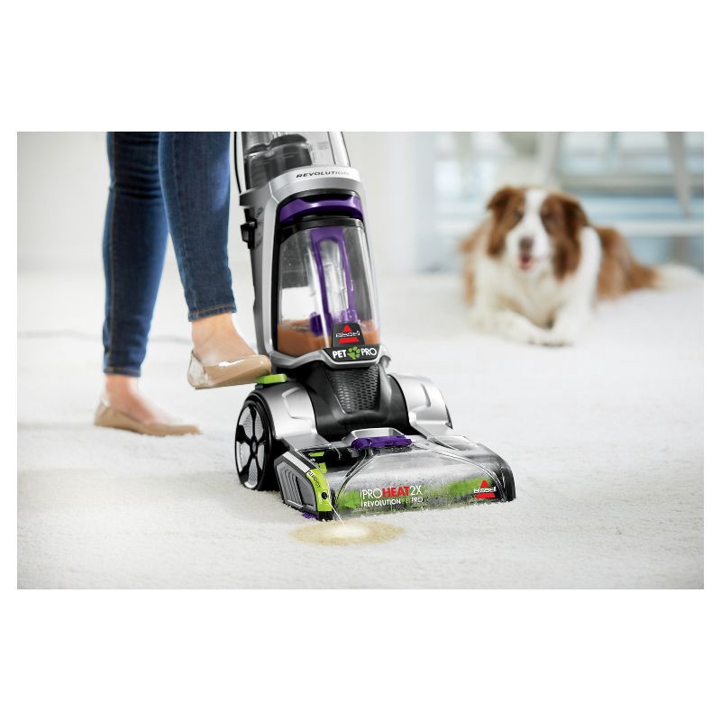slide 7 of 13, BISSELL ProHeat 2X Revolution Pet Pro Plus Carpet Cleaner 1986 11" Cleaning Path Purple, 1 ct