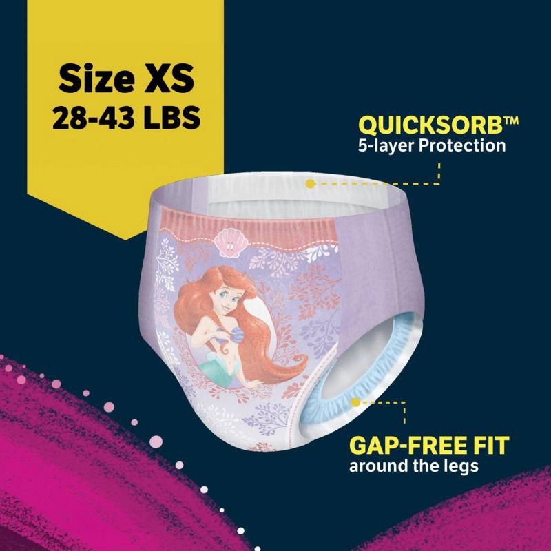 slide 3 of 9, Goodnites Girls' Nighttime Bedwetting Underwear - XS - Giga Pack - 44ct, 44 ct