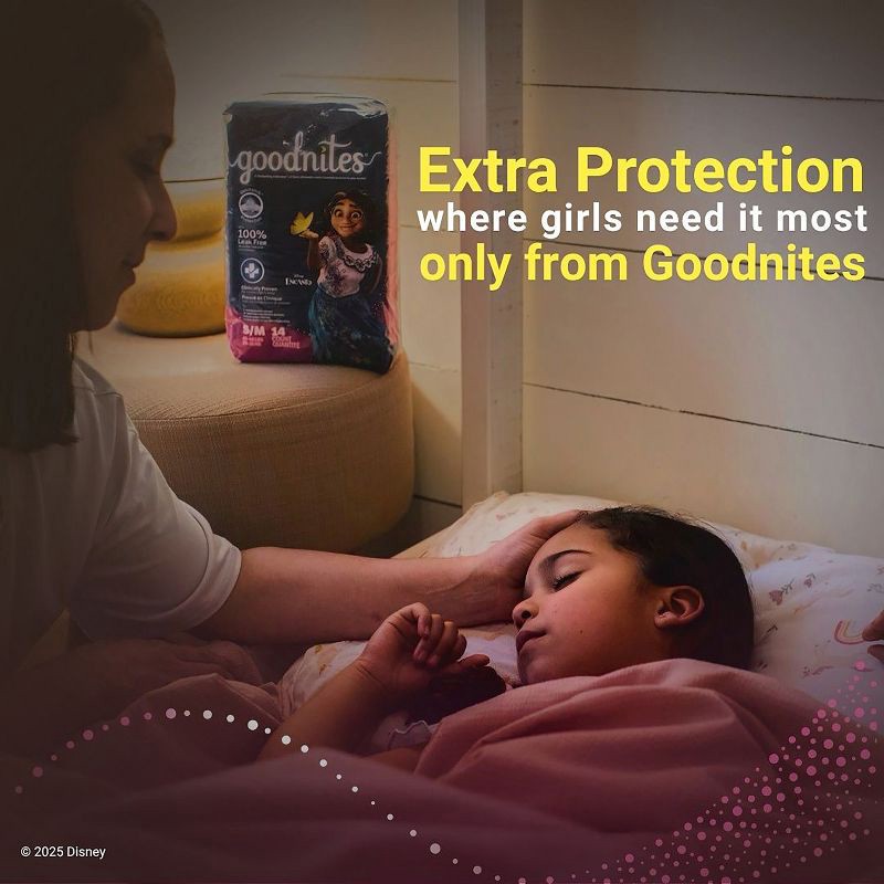 slide 3 of 11, Goodnites Girls' Disposable Nighttime Underwear - Size XS - 44ct, 44 ct