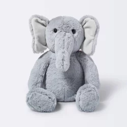 Plush Elephant - Cloud Island Gray