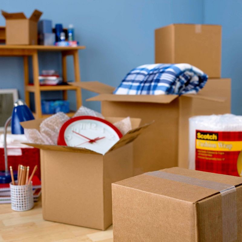 slide 13 of 15, Scotch Tough Grip Moving Tape with Dispenser, 1ct: Heavy Duty Packing Tape for Moving Supplies & Boxes, 1.88" x 1966", 1 ct