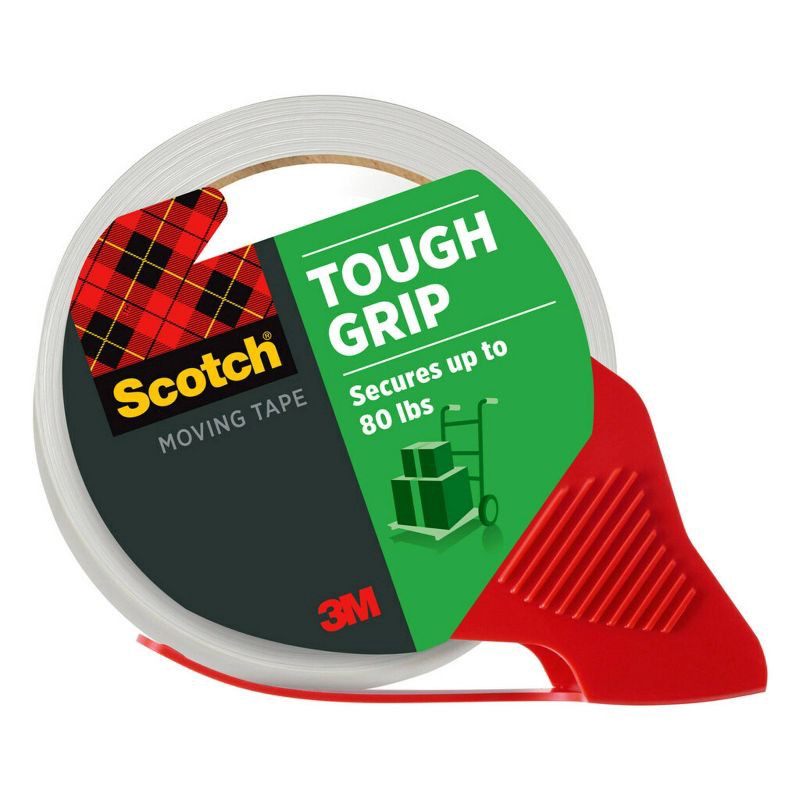 slide 1 of 14, Scotch Tough Grip Moving Tape with Dispenser, 1ct, 1 ct