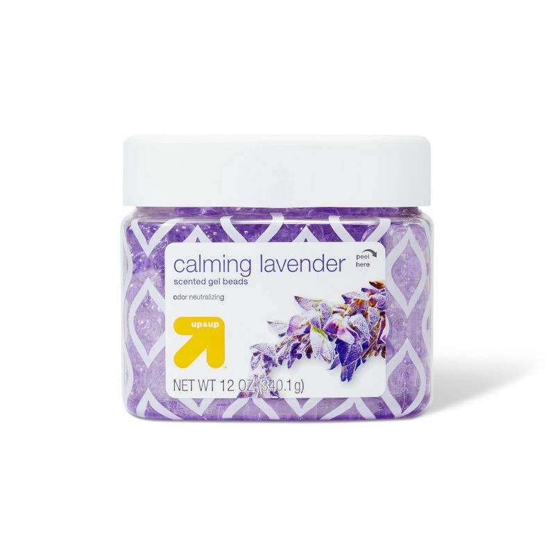 slide 1 of 3, Scented Gel Beads Air Freshener - Calming Lavender - 12oz - up&up™, 12 oz