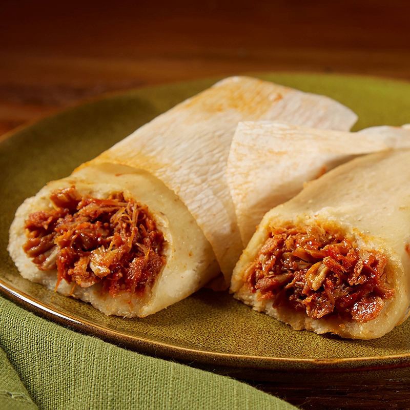 slide 3 of 4, Del Real Foods Gluten Free Chicken Tamales in Red Sauce - 24oz, 24 oz