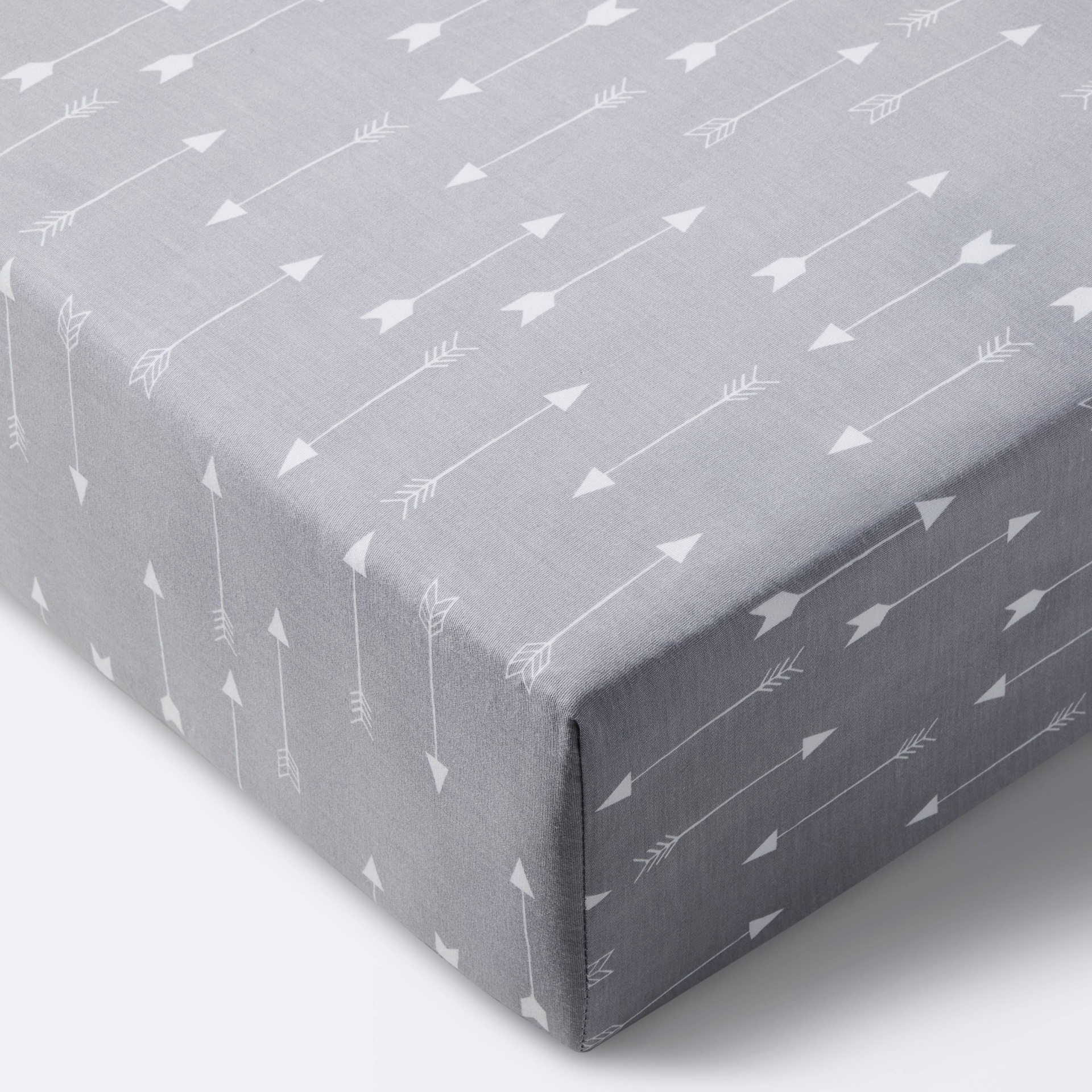 Fitted Crib Sheet Arrows Cloud Island Gray 1 ct Shipt