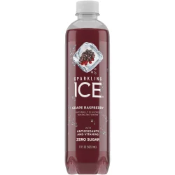 Sparkling Ice Grape Raspberry - 17 fl oz Bottle