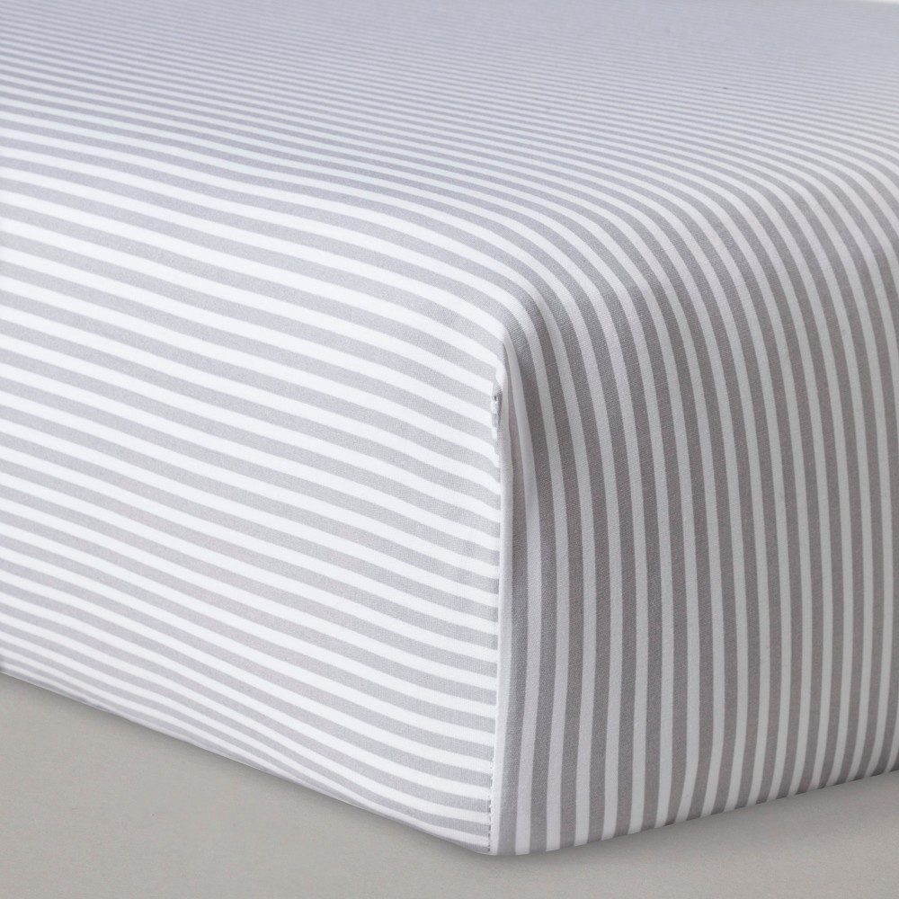 slide 5 of 7, Crib Bedding Set Two by Two 4pc - Cloud Island Gray, 4 ct