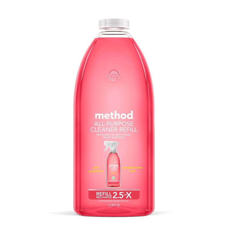 slide 1 of 7, Method Pink Grapefruit All Purpose Cleaner Refill - 68 fl oz, 68 fl oz