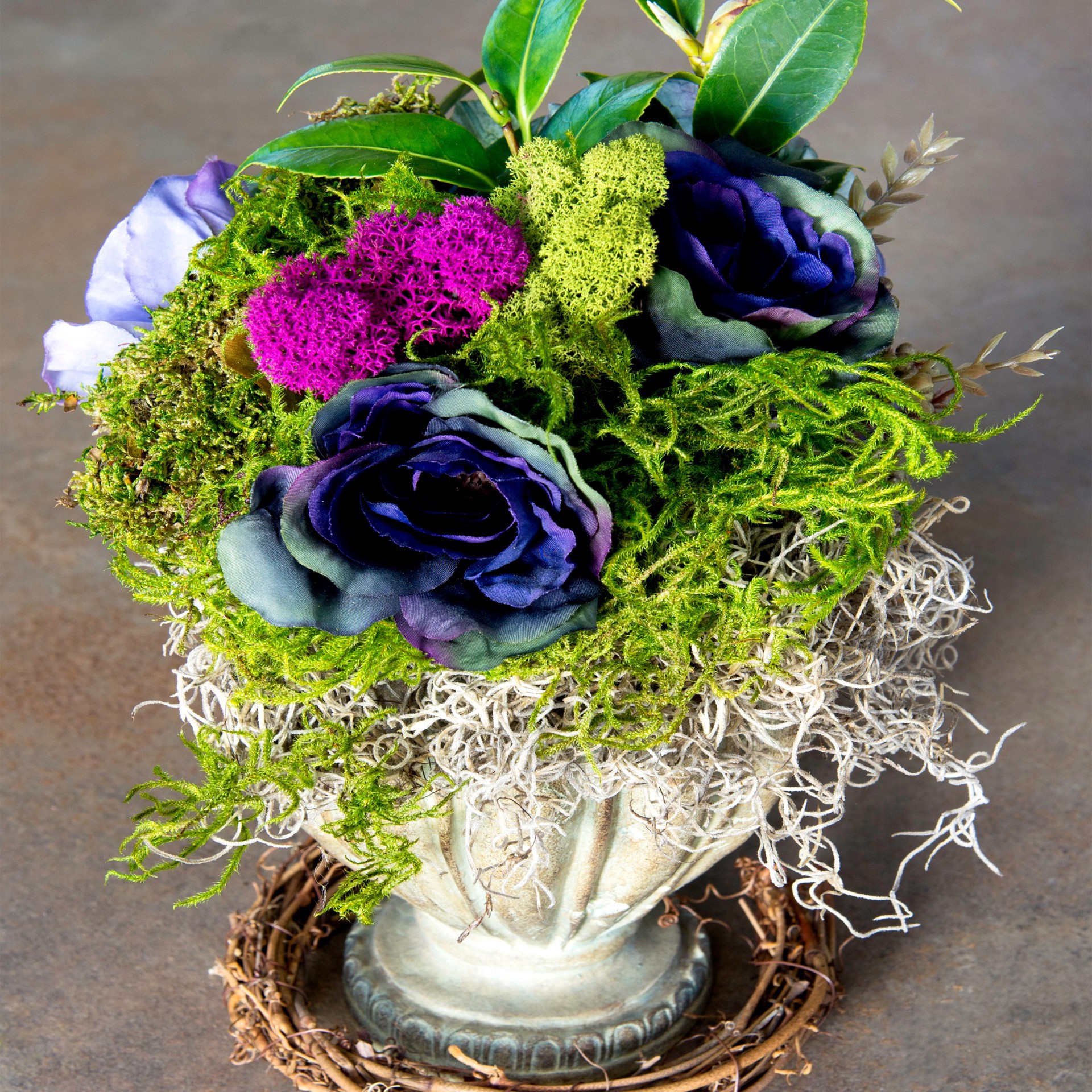 slide 4 of 6, Supermoss Purple & Green Preserved Mixed Moss, 2 oz