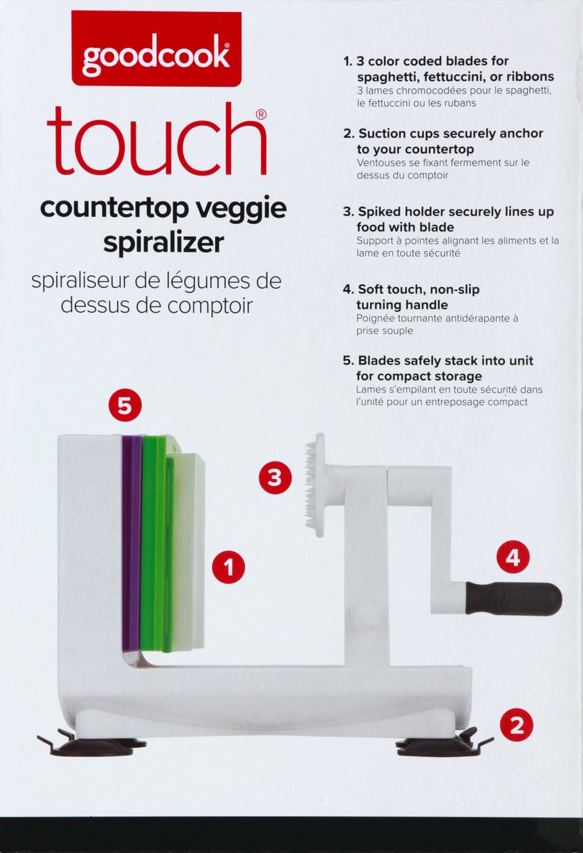 slide 5 of 11, Good Cook Touch Spiralizer Countertop, 1 ct