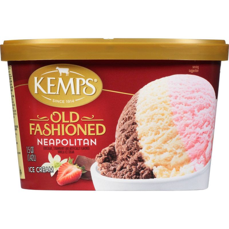 slide 2 of 5, Kemps Neapolitan Ice Cream - 48 fl oz, 48 fl oz
